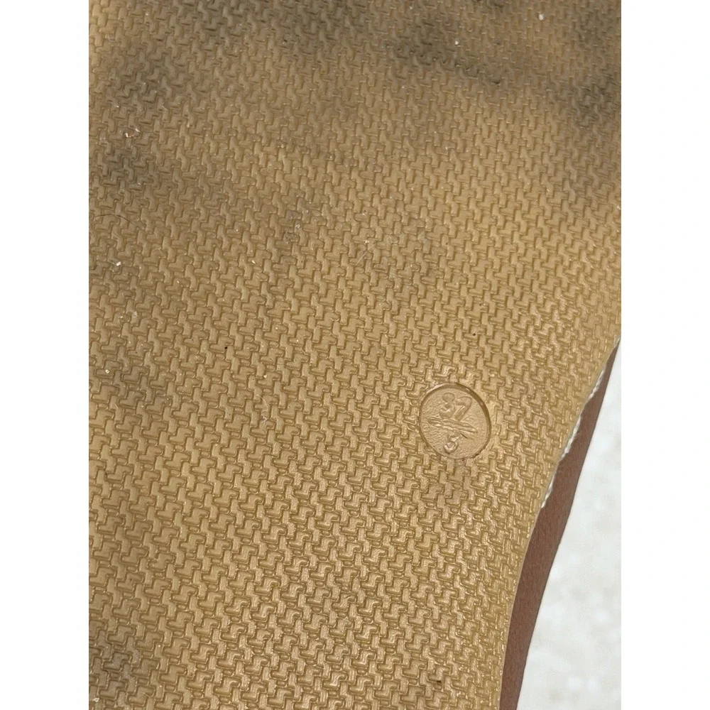 Charix Atelier Camel & Black Slip On Artisan Leather Flats Shoes‎ Sz 37 US 7